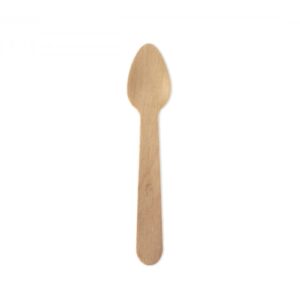 Cuchara pequeña madera x 100und.